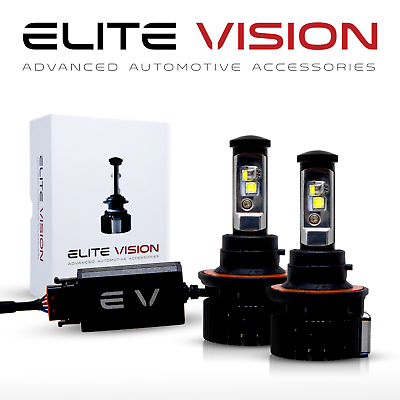 #ad Elite Vision H13 LED Headlight Bulbs Conversion Kit 6000K White Light Bulb $89.99