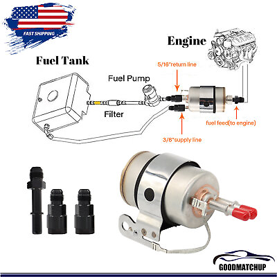 #ad For C5 Corvette Fuel Filter Regulator amp; Fittings 58 PSI Kit for LS Swap NEW $21.49