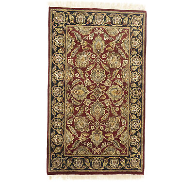 #ad Agra Jaipur Handmade Thick Pile 3X5 Small Rare Oriental Rug Decor Wool Carpet $264.00
