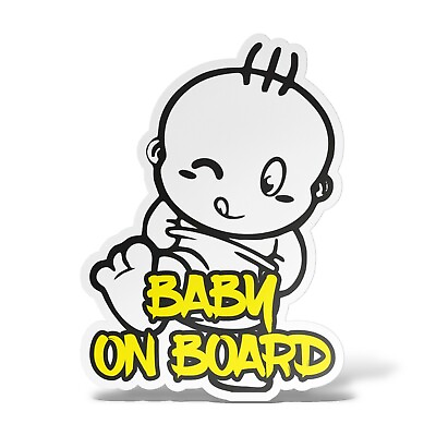 #ad Sticker Child IN Border Baby on Board Adhesive Decal Vinyl Auto Window GBP 4.06