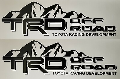 2 TRD OFF ROAD TOYOTA RACING DEVELOPMENT TACOMA TUNDRA TRUCK 4X4 DECAL STICKER $11.89