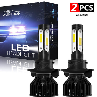 #ad H13 9008 LED Headlight For Ford F 250 F 350 Super Duty 2005 2022 High Low Beam $35.99