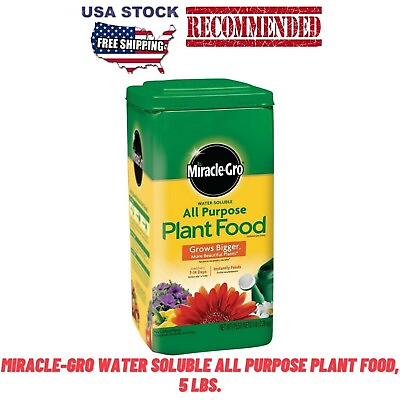 #ad Miracle Gro Water Soluble All Purpose Plant Food 5 lbs. for all vegetable $15.70