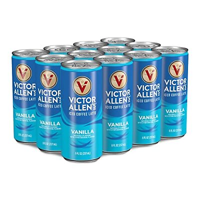 #ad Victor Allens Iced Coffee Vanilla Latte Ready to Drink 12 Pack 8oz Cans $19.68
