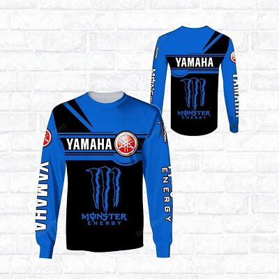 #ad Personalized Yamaha Blue Long sleeve Shirt 3D Racing Size S 5XL US $26.90