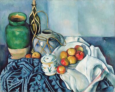 #ad Still Life with Apples ca. 1893–1894 by Paul Cézanne art painting print $10.99