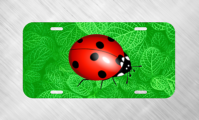 #ad Lady Bug Insect Garden Plant Flower Nature License Plate Auto Car Tag FREE SHIP $16.99