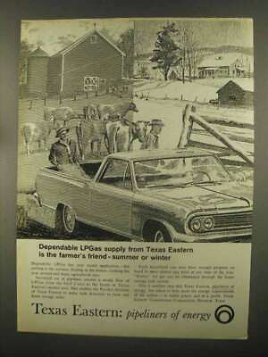 #ad 1965 Texas Eastern Ad Dependable LPGas Supply $19.99