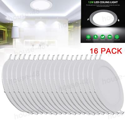 #ad 16Pack 6 Inch LED Ceiling Lights Ultra Thin Recessed Kit 6000K Daylight $67.99