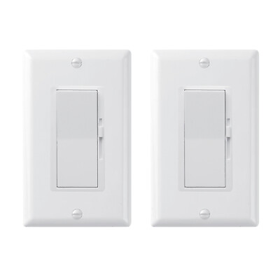 #ad 2 Pack Dimmer Light Switch Single Pole or 3 Way for LED Incandescent CFL $19.92