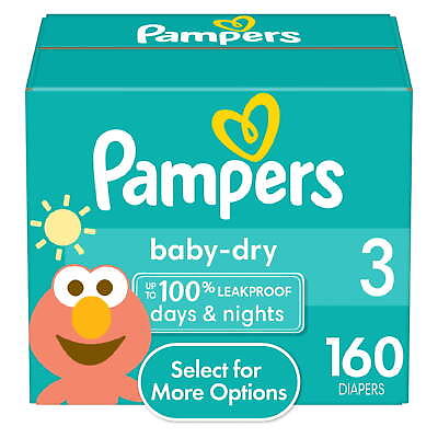 #ad Baby Dry Diapers Size 3 160 Count Select for More Options $35.91