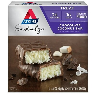 #ad Atkins Endulge Chocolate Coconut Bars 5 Pack $14.99