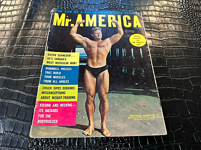 #ad APRIL 1962 MR MISTER AMERICA bodybuilding magazine GEORGE SHEFFIELD $24.99