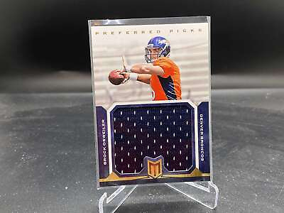 #ad Brock Osweiler 2012 Momentum Preferred Picks Relic #17 99 Broncos RC Rookie $9.99