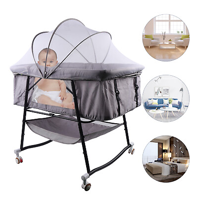 #ad Portable Baby Bassinet Sleep Cradle Baby Nursery Infant Bed Bedside Crib NEW $66.50