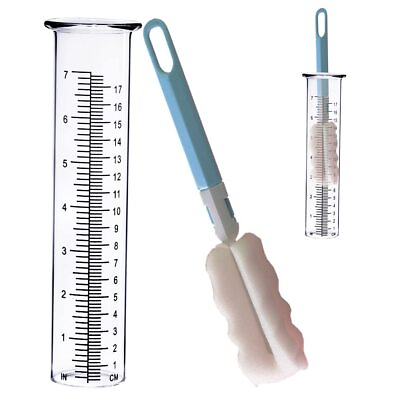 #ad 7 inch Rain Gauge Replacement Tube Glass for Yard Garden and Outdoor Home wi... $18.58