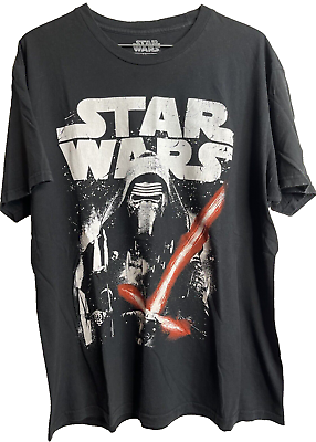 #ad Star Wars KYLO REN T Shirt Men#x27;s Large Graphic Color Black $9.99