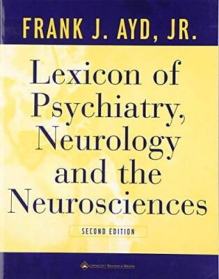 #ad Lexicon of Psychiatry Neurology and the Neurosciences Paperback ACCEPTABLE $8.54