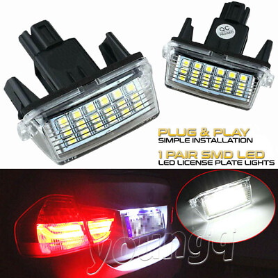 2X Rear LED License Plate Light For Toyota Camry Yaris Highlander Avalon Prius C $9.99