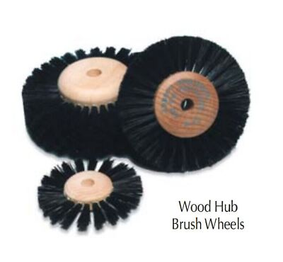 #ad Abbott Robinson #B20 Wood Hub Brush Wheel 2 1 2quot; Diameter 2 Rows Cleaning Tool $28.19