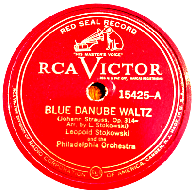 #ad Leopold Stokowski and Philadelphia Orchestra Blue Danube RCA Victor 15425 $7.99