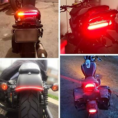 #ad MOTORBIKE LED BRAKE TAIL LIGHT LICENSE TURN SIGNALS FOR CAFE RACER ATV BOBBER $9.58