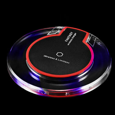 #ad New Wireless Charger Charging Pad for iPhone XS Max XR 8 Plus Galaxy Note 9 S10 $4.88