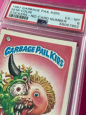 #ad PSA 6 Topps OS9 Garbage Pail Kids 355b SEMI COLIN 355b Card NO # NUMBER ERROR $712.45