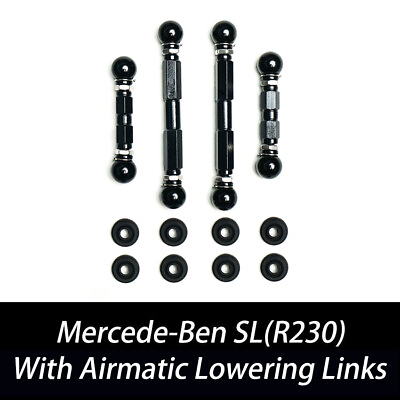 #ad Adjustable Air Suspension Lowering Links for Mercedes Benz SL R230 SL55 SL500 $129.99