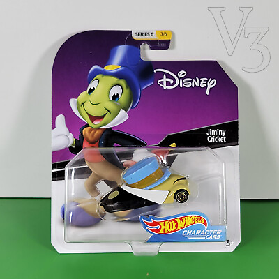 #ad Disney HOT WHEELS Character Cars: JIMINY CRICKET Pinocchio Series 6 #3 6 $11.85
