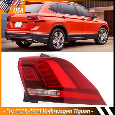 #ad Outer Right Side LED Rear Tail Light Assy For Volkswagen Tiguan 2018 2023 Models $79.99