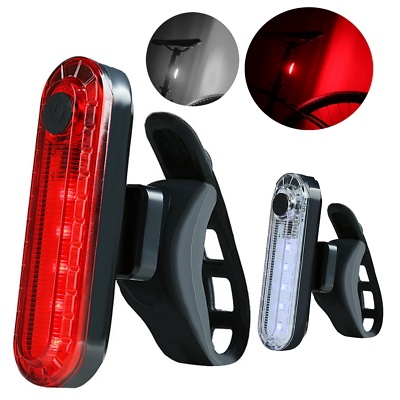 #ad USB Rechargeable Bicycle Tail Light Safety Cycling Warning Bike Rear Lamp $9.99