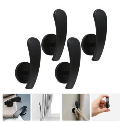 #ad 4pcs Wall Mounted Curtain Hooks For Drapes Curtain Hook Curtain Tie Backs $17.08