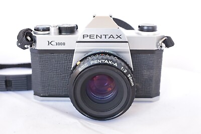 #ad Pentax K1000 35mm SLR Film Camera with 50mm Lens Kit Tested amp; Working Great $188.00