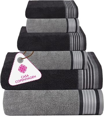 #ad CASA COPENHAGEN Designed in Denmark 550 GSM 2 Large Bath Towels 2 Large Hand Tow $91.79