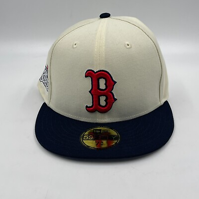 #ad Boston Red Sox New Era 59FIFTY 2013 World Series Fall Classic White Hat 7 3 8 $29.99