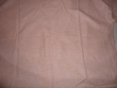 #ad Tablecloth Pale Pink Linen 35quot; x 54quot; Vintage Fabric Dress Suit Craft Burlap $14.99