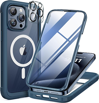 #ad Magnetic iPhone 15 Pro 15 Pro Max Case Full Body Protection $21.59