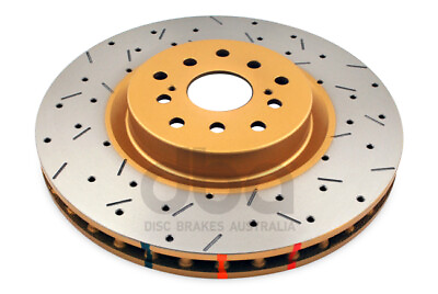 #ad DBA 4000 Series Crossed Drilled Slotted Front Disc Rotor For Subaru WRX STi $219.89
