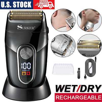 #ad Surker Men#x27;s USB Electric Shaver Trimmer Razor Hair Beard Shaving Machine USA $13.99