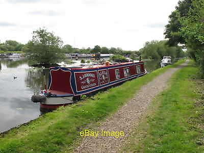 #ad Photo 12x8 Narrowboat Alicia on Grand Union Canal Harefield Moored opposit c2015 GBP 6.00
