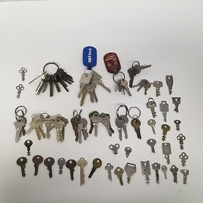 #ad Vintage Key Lot of 80 Different Sizes amp; Brands Crafts Art LOOK $29.95