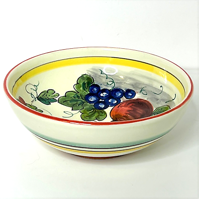 #ad Fruit Pattern Dip Bowl Fruit Bowl Striped Exterior $12.98