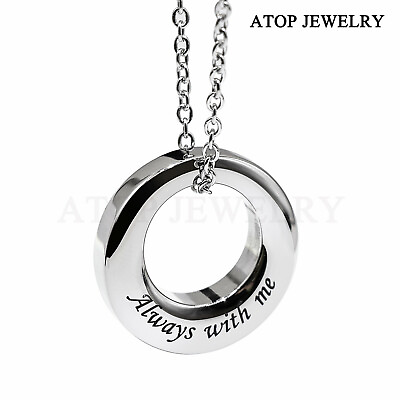 #ad NEW Urn Necklace For Ash Ring Circle of Life Cremation Pendant Memorial Jewelry $10.19