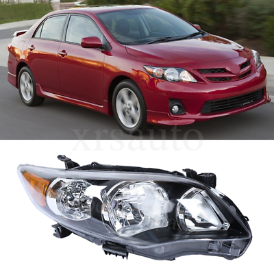 #ad Right Headlight Fits 2011 2012 2013 Toyota Corolla S XRS Headlamp Passenger Side $44.56