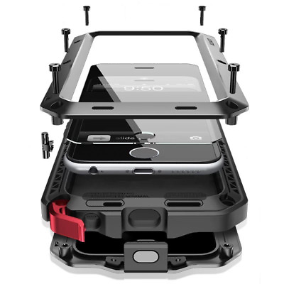 Shockproof Aluminum Gorilla Glass Case for iPhone 13 Mini 14 Pro Max 12 Xs 7 8 $14.99