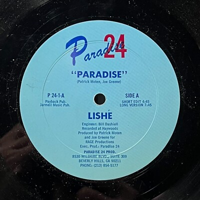 #ad funk boogie 12” LISHE Paradise HEAR Paradise 24 Records Electro fModern Soul $39.99