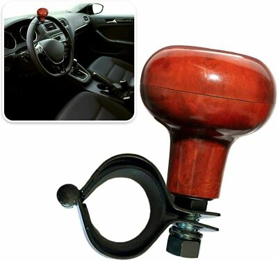 #ad Zone Tech Woodgrain Steering Wheel Spinner with Power Handle Suicide Brodi Knob $8.25