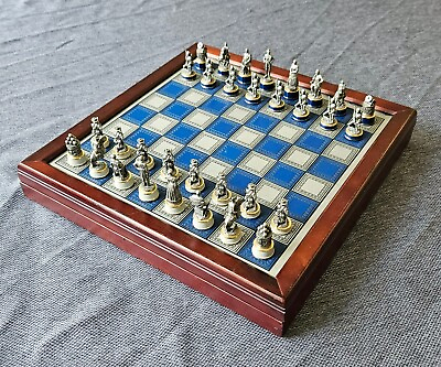 #ad Vintage Chess Set 1983 Franclin Mint Civil War the National Historical Society $199.99