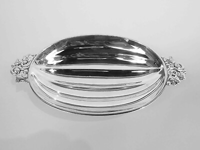 #ad Tiffany Bowl 22974 Art Deco Modern Classic Melon Dish American Sterling Silver $626.50
